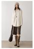 Cashmere Seven-Stitch Round Neck Loose Mid-Length Split Hem Knitted Sweater