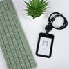 Retractable ID Card Holder with Lanyard, Hard Shell Badge Holder for Campus or Meal Cards