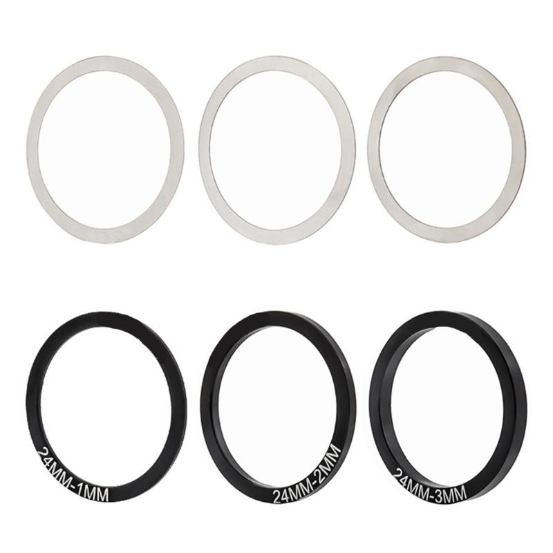 6lots Easily Install Crankset Washers Bicycles Headsets Spacers Adjust Spacer for Improved Cycling Experiences