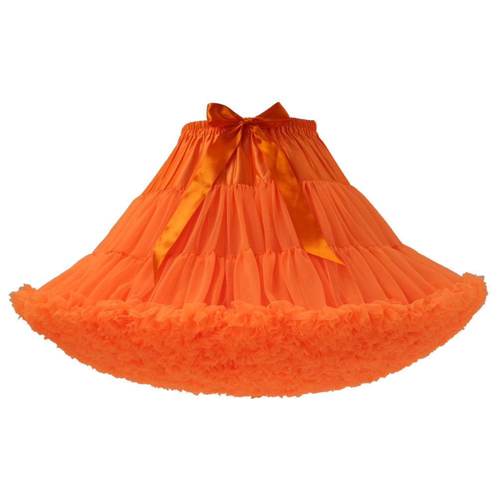 Weißer Erwachsenen Mesh Puffrock - Super Puffiger Halbkörper-Kostüm-Petticoat