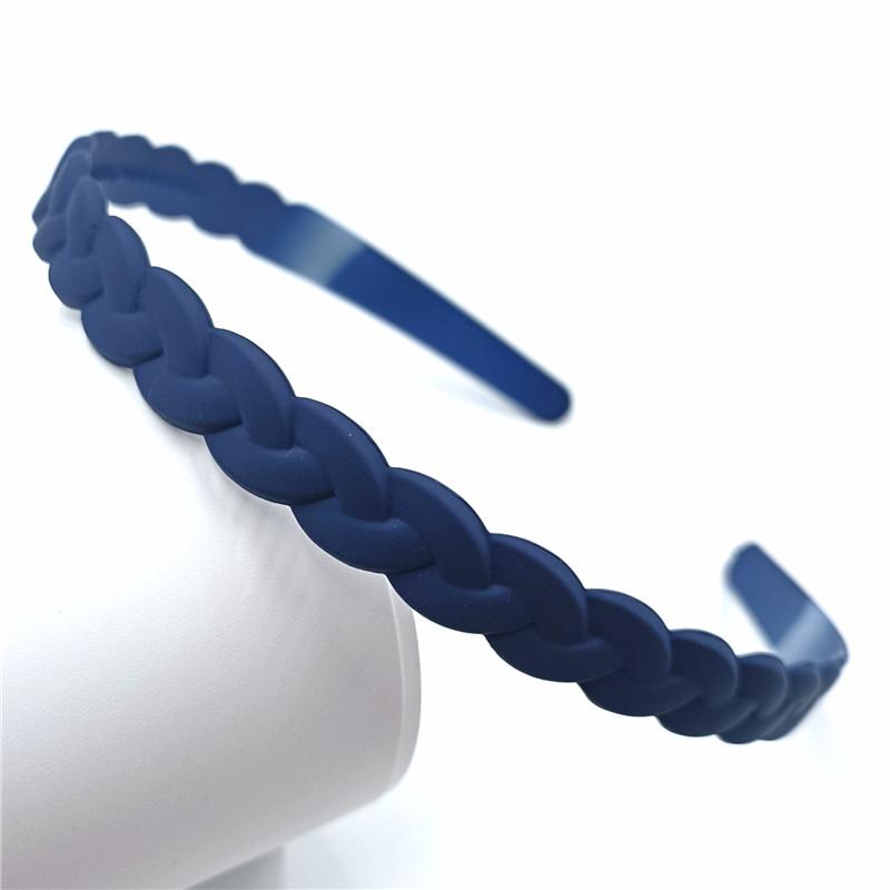 Fashion Sport Hairband Band Hair Accessories Headband Solid Color Thin Braid Headwear Head Hoop