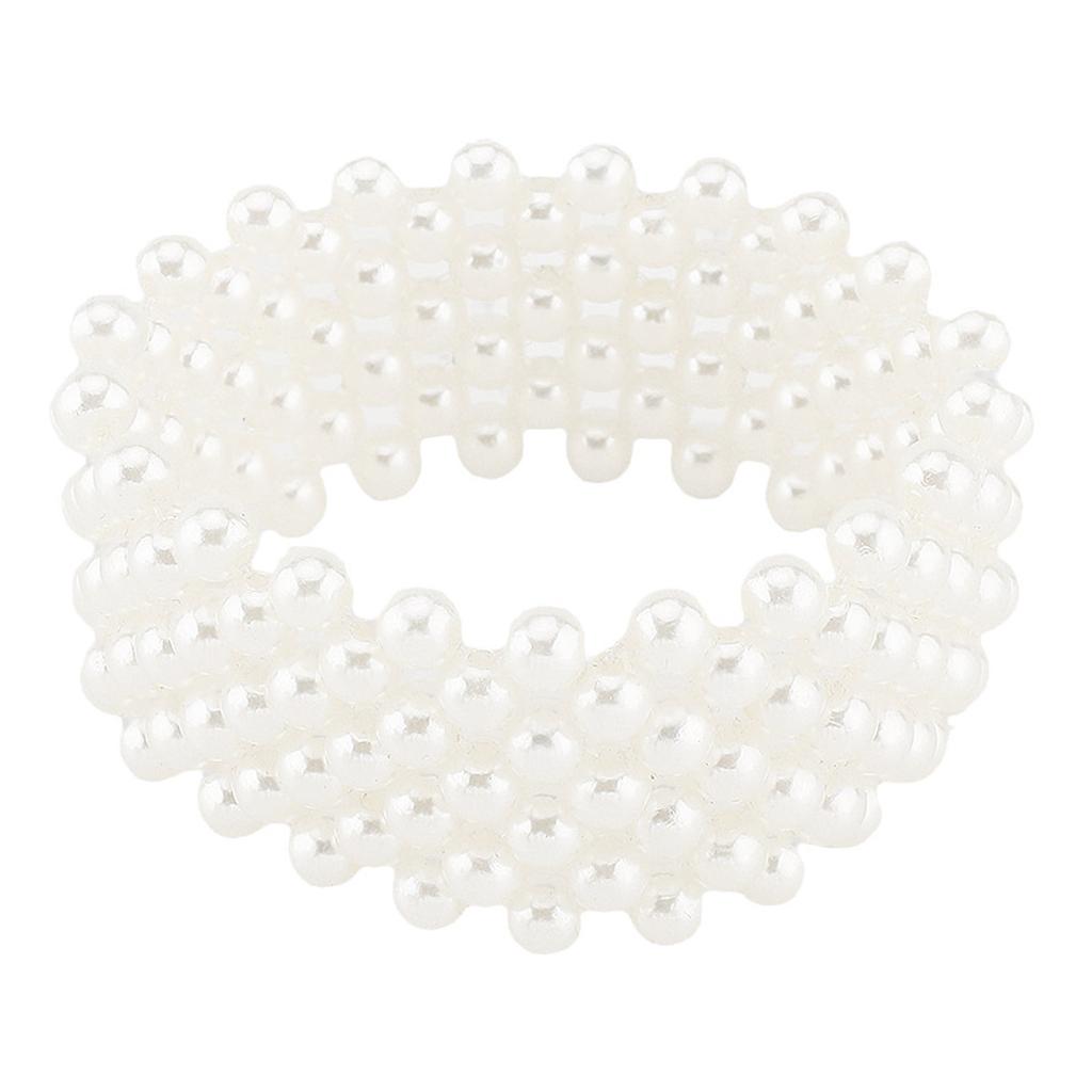 Fashion Forward Artificial Pearls Wristband Fashion Jewelry Wrist Accessories for Casual or Formal Outfits