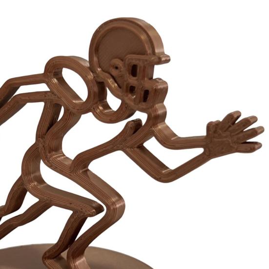 Football Player Ornament Minimalist Line Rugby Player Figurine Collectible Home Office Desktop Decoration Gift for Football Enthusiasts