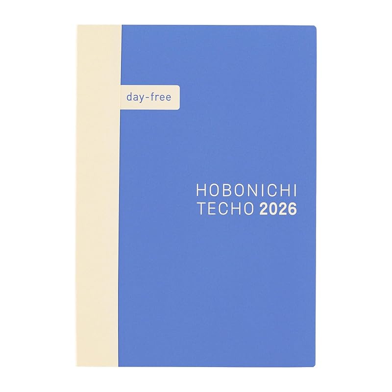Hobonichi Techo 2026 Day-Free [A6/Monthly + Notebook/January/Monday Start]