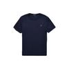 Polo FW22 Solid Logo Pattern Embroidered Crew Neck Cotton Short Sleeve T-Shirt Men T-Shirts Navy-Blue MNPOTSH1N810404-B82