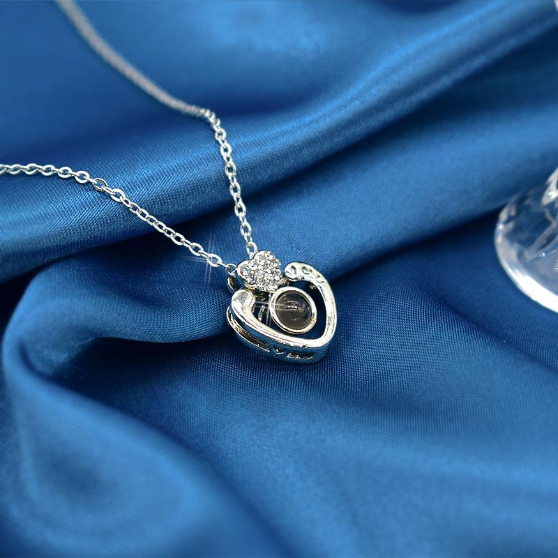 Titanium Steel Peach Heart Series Necklace Women Give Girlfriends Simple Light Luxury Temperament Necklace