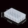 42 Roll Sewing Thread Storage Box, Transparent PP Plastic Embroidery Sewing Set Storage Box, Portable Large Capacity