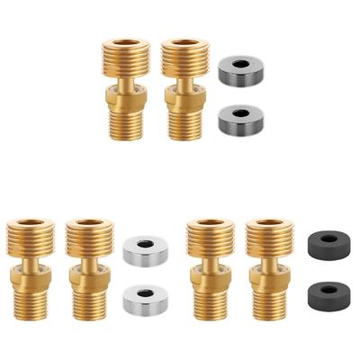 360 Degree Adjustable Angled Bents Base Lengthened Brass Shower Tap Adapter Curved Feet for Kitchen and Bathroom