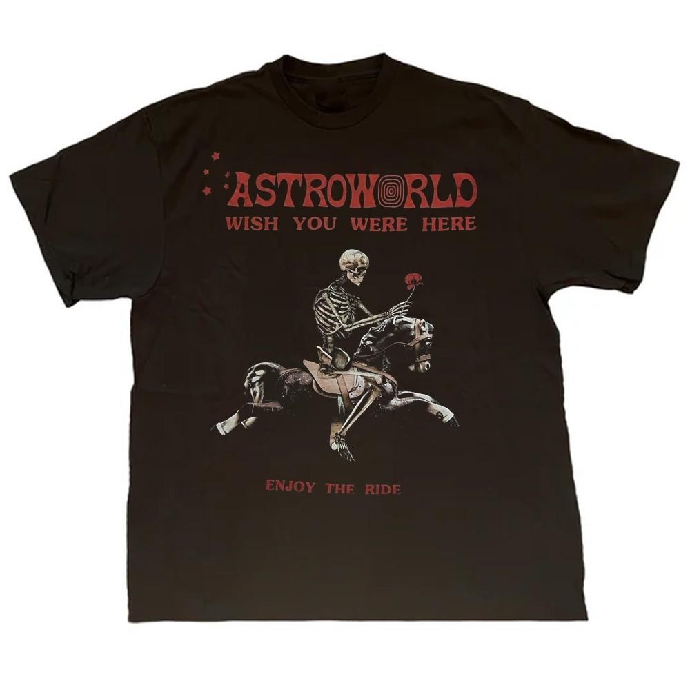 Astroworld Scott Merch Wish You Were Here Enjoy The Ride Shirt 16D291 Unisex T-Shirt XXXXL