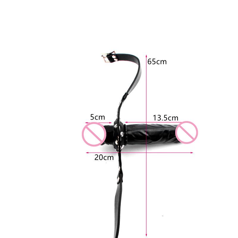 Double Head Penis Mouth Plug Ball Gag Bit Mouth Slave Sex Toy Bondage Adult Toy for Men And Women
