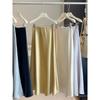 Popular temperament Liu Guang soup skirt~ acetic acid satin fishtail skirt skirt skirt women's spring new thin hip skirt