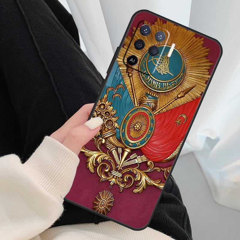 Ottoman Empire Coat Of Arms Phone Case For OPPO A5 A9 2020 A31 A53 A53S A1K A15 A16 A52 A72 A83 A91 A93 A54 A74 A94