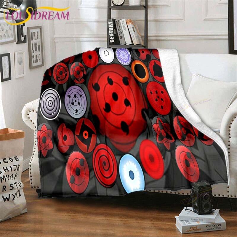 3D Printed Naruto Art Fleece Blanket for Beds Hiking Picnic Thick Quilt Fashionable Bedspread Fleece Throw Blanket