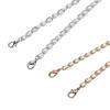 Metalowy Pasek Łańcuszkowy do Torebki na Ramię lub Przez Ramię z Sztucznych Pereł, Wymienny Dodatek z Klamrami