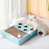Cat Enrichment Toy Interactive Grind Claw Rest Play 3 In 1 Boredom Relief Whack A Mole Cat Toy with Cat Scratching Pad
