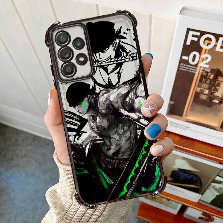 Anime Ones Pieces Zoro Case for Samsung Galaxy A52 A13 A24 A55 A14 A26 A53 A21s A56 A34 A23 A25 A36 A35 A15 A16 A51 A54 A33 Soft