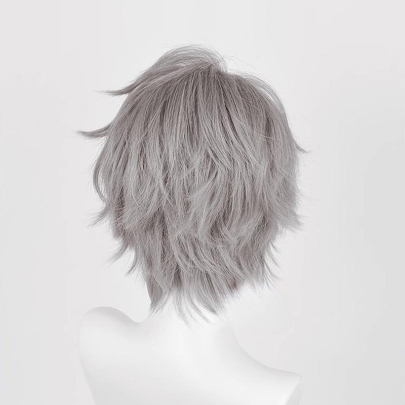 Till Cosplay Anime Alien Stage Cosplay Prop  Wig Silver Grey Hair Men Conmic-con Christmas Holloween