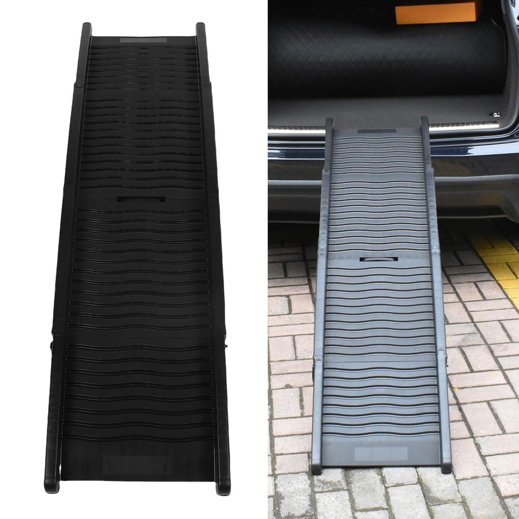 Car Dog Ramp Folding Pet Ramp Portable Outdoor Dog Stair Ramp with Anti Slip   for SUV Sedans Truck