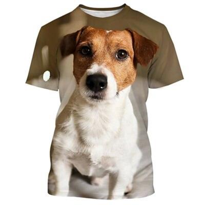 Zvířecí pes Jack Russell teriér Tričko Anime 3D grafika Pro pár Pánské Dámské Maškarní pro dospělé 3D tisk Neformální Denní