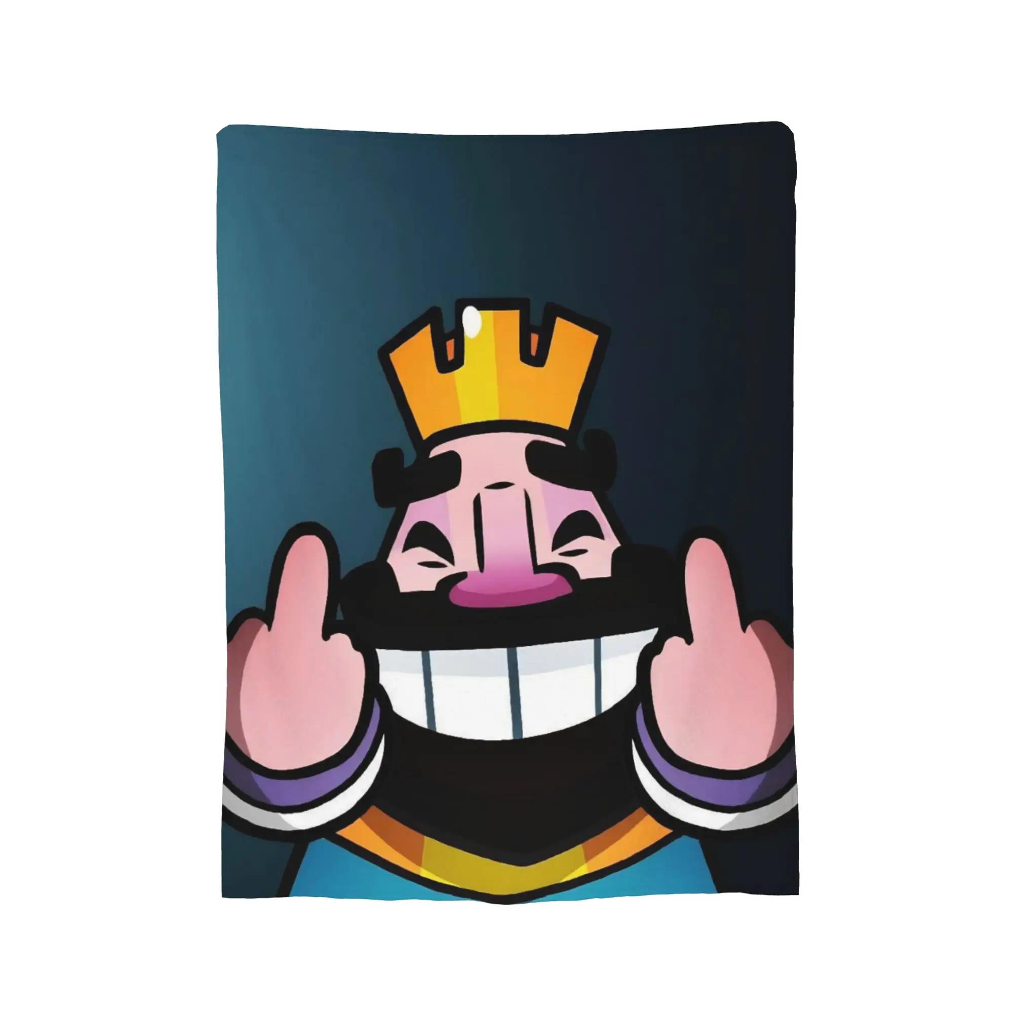 

Clash Royale Goblin Flannel Blanket Portable Warm Throw for Bed Office Travel Autumn Winter Bedding 40x50inch 101x127cm