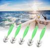 5Pcs 8cm Fishing Lure with Hook Cuttlefish Jig Wood Shrimp Bait for Outdoor Saltwater Freshwater