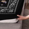 3pcs Retro Black Wave Pattern Print Coreless Bed Sheet Set Multiple Sizes Soft Bedcover Bedroom Bedding Decoration