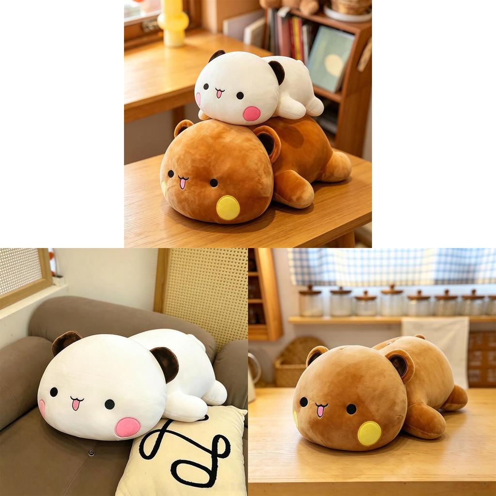 Cuscino da sonno a forma di coniglio in peluche con fasce per le gambe per bambini e adulti