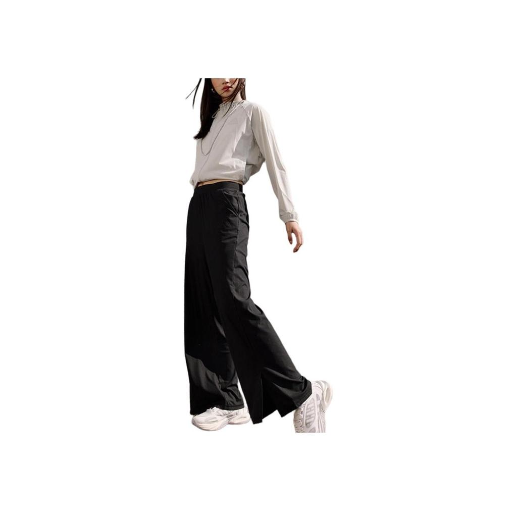 Adidas SS25 Comfortable Versatile Solid Color Casual Pants Women Bottoms Black JN0712