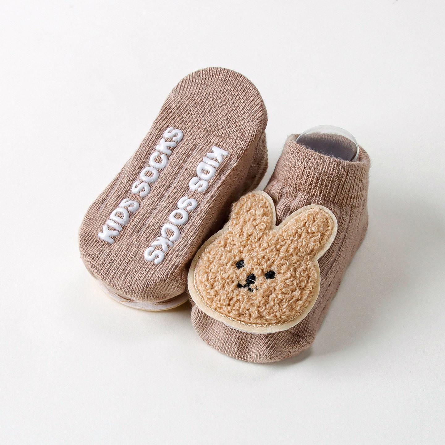 Children s Dispensing Non-slip Floor Socks Cartoon Bear Doll Baby Invisible Newborn Socks S 0-1 Year