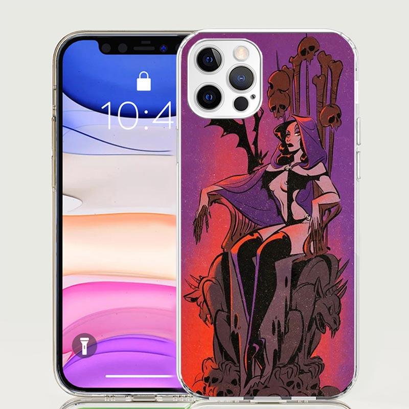Sexy Halloween Beauty Girls Phone Case for Apple iPhone 17 Air 16 15 Plus 14 + 13 Mini 12 11 Pro Max 7 8 SE 16Max Soft Shell Cov