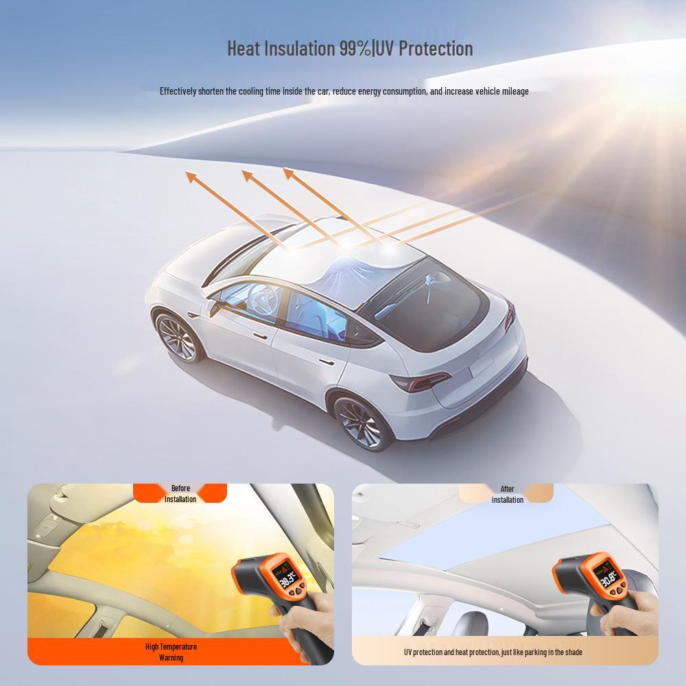 Tesla Model Y Sunshade: Heat Insulation Curtain for Electric Vehicles