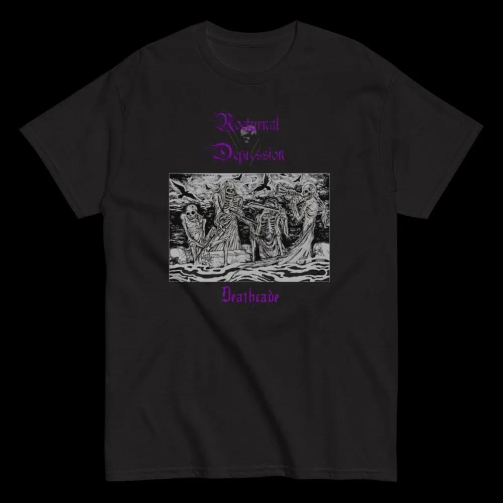 Unisex Short Sleeve Crew Neck Cotton T Shirt Nocturnal Depression Deathcade M