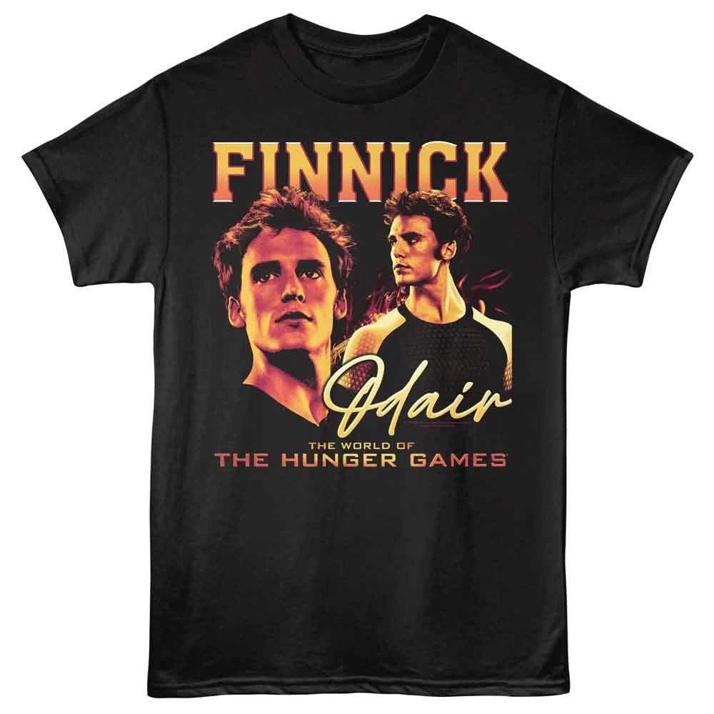 Hunger Games - Fiery Finnick - Solid Unisex Short Sleeve Children s T-shirt - Black 110