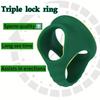 Triple Silicone Cock Rings for Men - Ultra-Comfortable, Stretchy Intimate Toys to Boost Pleasure | Body-Safe Design
