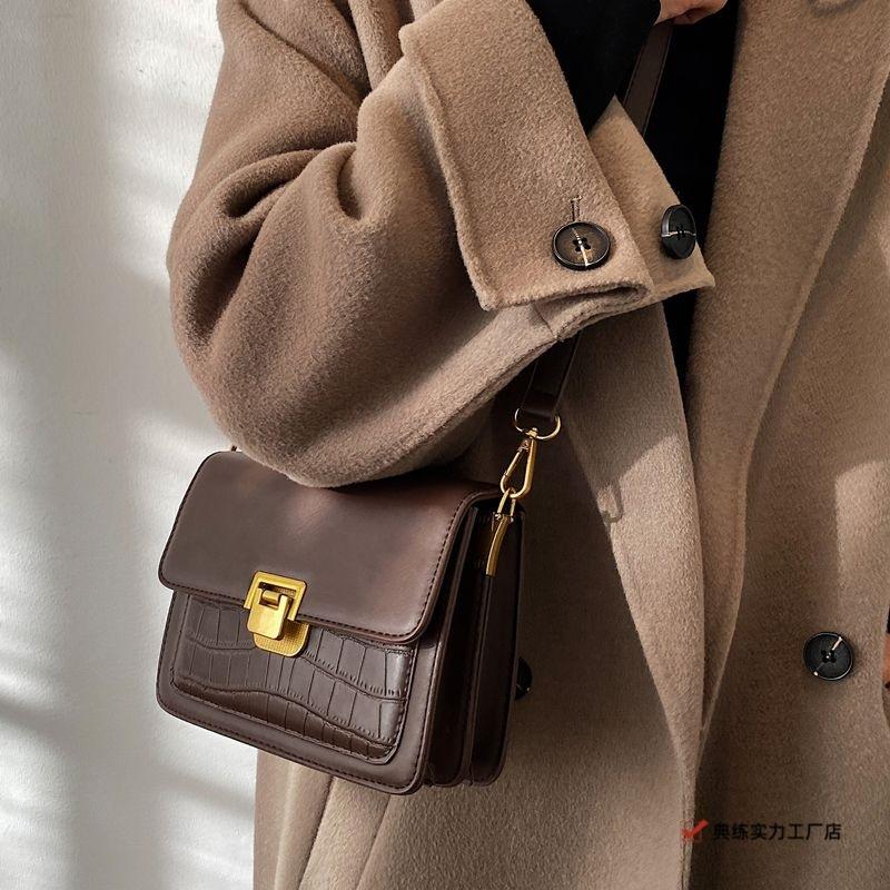 Bags New Bags Women's Popular Niche High-end Shoulder Small Square Bags Popular Versatile Messenger Bags