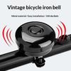 Vintage Metalen Fietsbel 100dB Luid Waarschuwingsgeluid Roestvrij Constructie Eenvoudig te Monteren voor Mountainbikes Racefietsen