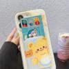Cute Butter Bear iPhone Case: Fits 12 to 16 Pro Max, with Cartoon Design, Card Holder & Lanyard