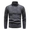 2026 Men's Fleece-Lined Thick Knit Cardigan Sweater, Solid Color, Plus Size, Autumn/Winter Collection