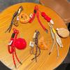 Miu Series 3D Bread Plush Doll Keychain Pendant - Car & Bag Accessory