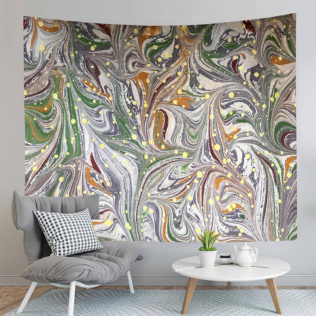 Boho Marbling Art Tapestry Swirl Patterns Tapestry Retro Style Print Tapestry Art Tapestries Home Living Room Bedroom Dorm Decor