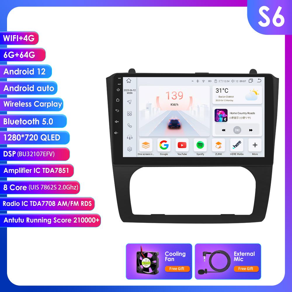 Carplay 4G-LTE rádio 2Din Android 12 Multimediální přehrávač do auta pro Nissan Altima Teana GPS Navigace WIFI DSP 9'' 2din AutoRadio SWC inteligentní obrazovka