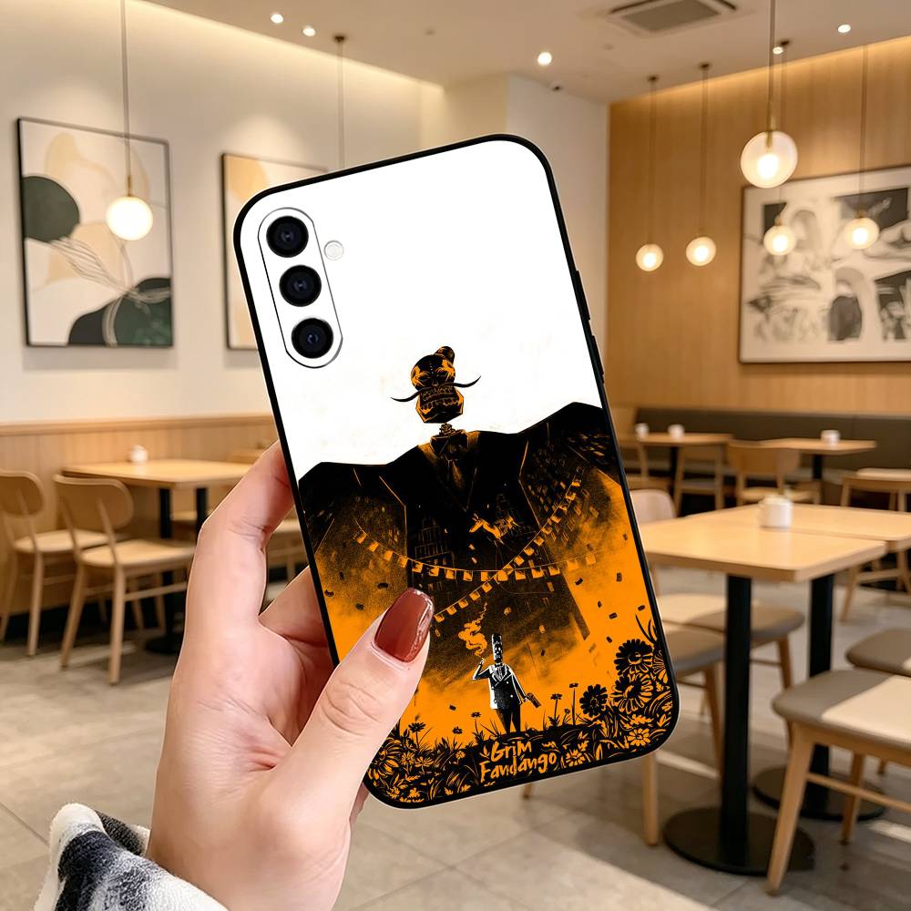 Game Grim Fandango Phone Case For Samsung Galaxy A73,A72,A71,A70,A53,A52,A51,Soft Silicone Black Cover