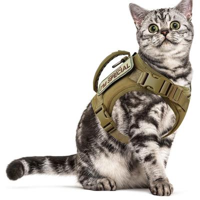 Wasserdichte taktische Katzengeschirr-Weste - Verstellbares Outdoor-H9-Geschirr für Spaziergänge mit Katzen