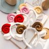 Women Cartoon Wash Face Korean Plush Lamb Headband Hair Hoop Hair Accessories