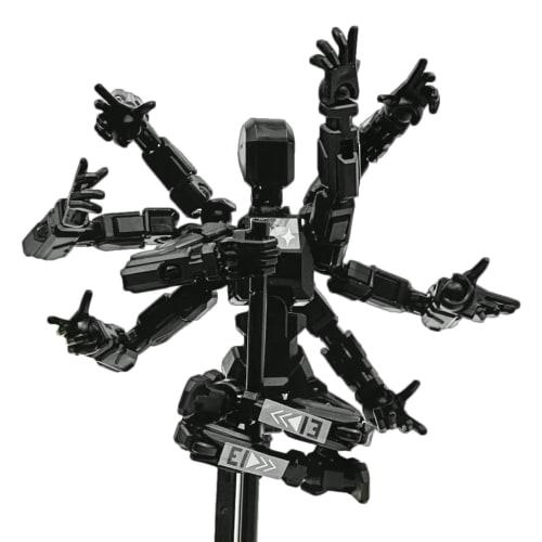 Toy Action Figure, Action Figure Model - Cartoon Full Body Robot with 8 Arms | Adjustable Joints for Fans and Collectors, Desktop Decor, Bedside, Coff