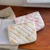 Floral Quilted Cotton Canvas Bag - Makeup, Weekend, & Pencil Case for Women
