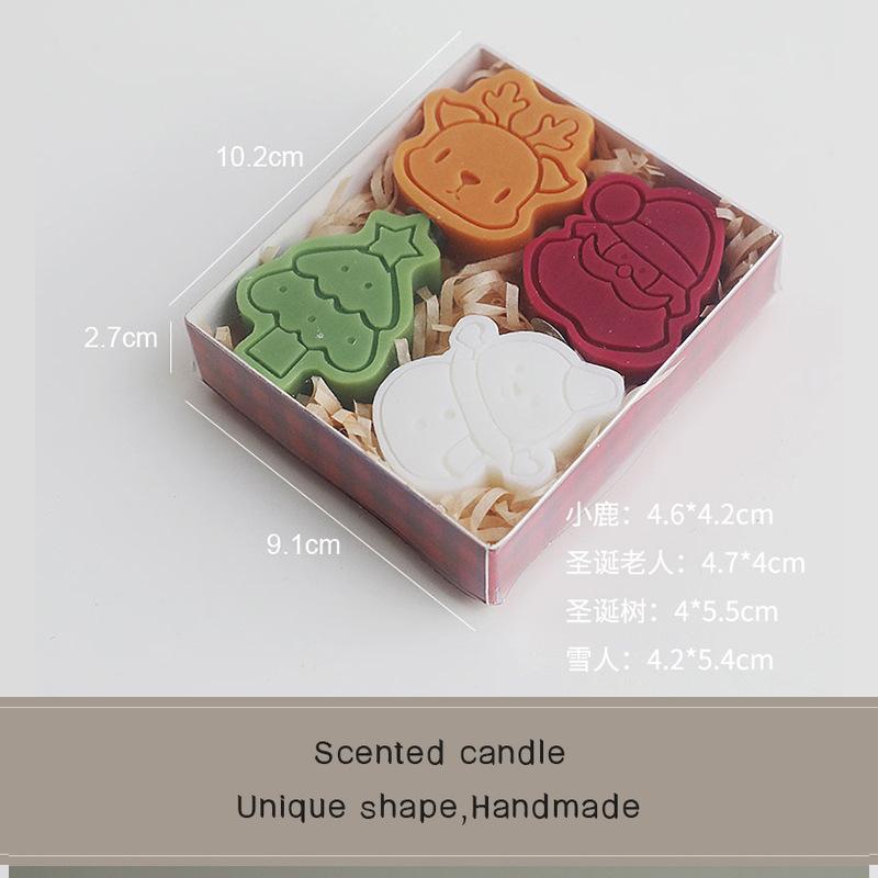 

Рождественский подарок ароматические свечи рождественский снеговик пряничный человечек креативный стиль ароматизированный подарочный набор 2