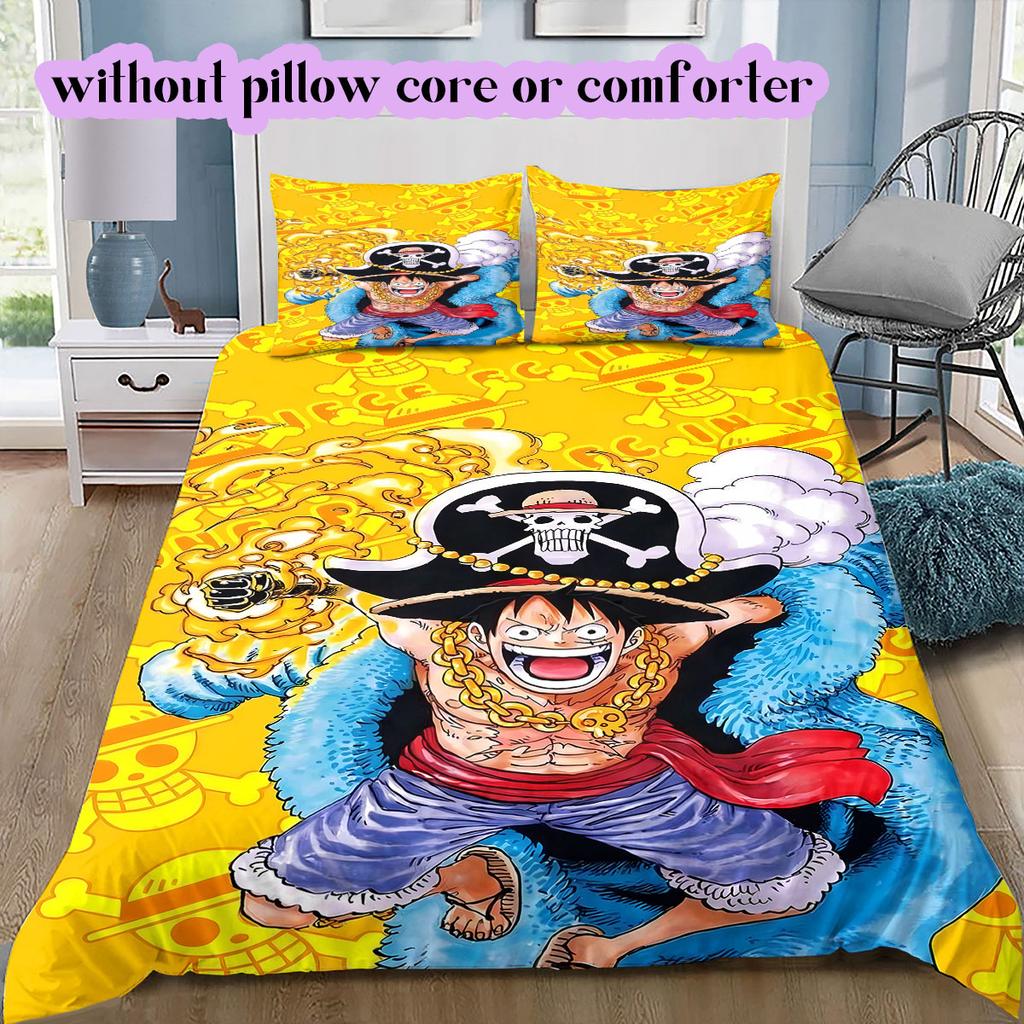 OnePiece anime LUFFY Soft and Comfortable Duvet Cover, Children's Bedding Set Gift, Extra Large Size, Various Sizes Available
