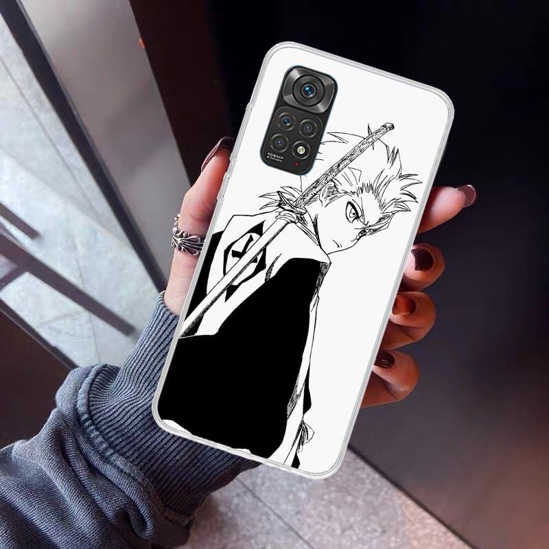 Bleach Hitsugaya Toushirou Phone Case For Xiaomi Redmi Note 10 11 12 13 14 15 Pro Plus 11S 12S 14S 11T 11E 10S Soft TPU Back Cov