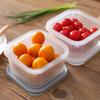 Round Drain Sealed Crisper Ginger Garlic Onion Food Fridge Kitchen Storage Box
